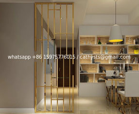 China Hairline Gold Metal Screens For Office/Room/Interior Decoration supplier