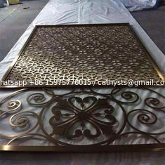 الصين تصميم مودرن محفورة بالليزر قطع الزخرفية الشاشة من الألومنيوم مع اللون المزود