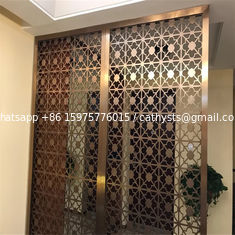 الصين لوحة الزخرفية المخصصة في حائط الفولاذ المقاوم للصدأ الحاجز للجزء الداخلي المزود