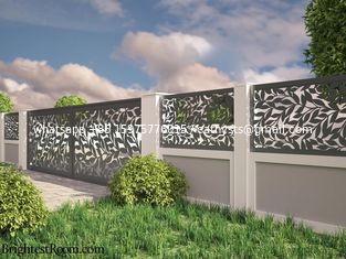 الصين غطاء مسحوق الألومنيوم المنحوت / محفور لوحات Mashrabiyia للسياج الحديقة / السياج الخصوصية / السياج المعدني المزود