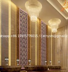 الصين مرآة الذهب الزهري مقسمات غرفة الفولاذ المقاوم للصدأ للواجهة / تغطية الجدران / الحائط الستار / السقف المزود