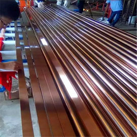 أنبوب من الفولاذ المقاوم للصدأ 304، جدار الأنابيب 1.5mm سمك، أنبوب مطلي للبناء والديكور المزود