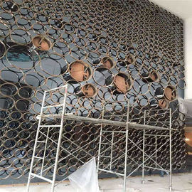 تصميم مخصص للألواح الخارجية للجدران المعمارية للمباني من مادة الفولاذ المقاوم للصدأ المزود