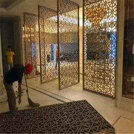 أثاث مقسم الغرف على الطراز التايلندي، شاشة من الفولاذ المقاوم للصدأ، لوحة معدنية لمشاريع بناء الفنادق المزود