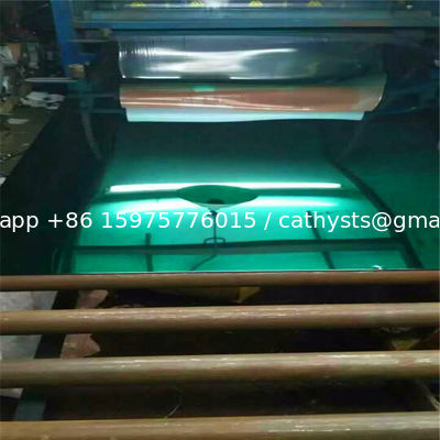 الصين أعلى جودة الفولاذ المقاوم للصدأ ورقة 304 - 4 أقدام × 8 أقدام ، ورقة مرآة زخرفية فيلم ليزر المزود