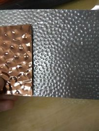 الصلب المقاوم للصدأ الصفحة المطرقة 304 316 الدرجة النمط المنهج 1219 * 2438mm الحجم المزود