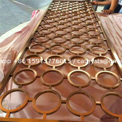 ألواح معدنية زخرفية - لوحة شاشة مقطوعة بالليزر من الفولاذ المقاوم للصدأ المزود