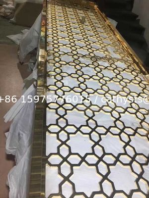 ألواح معدنية زخرفية - لوحة شاشة مقطوعة بالليزر من الفولاذ المقاوم للصدأ المزود