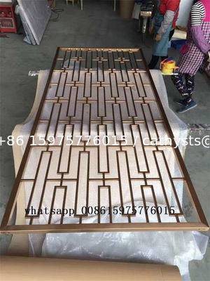 ألواح معدنية زخرفية - لوحة شاشة مقطوعة بالليزر من الفولاذ المقاوم للصدأ المزود