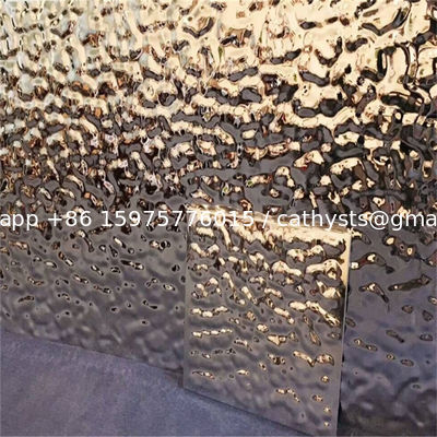 صفيحة من الفولاذ المقاوم للصدأ على شكل موجة مائية مطرقة الصفيحة SS الدرجة 304 316 المزود