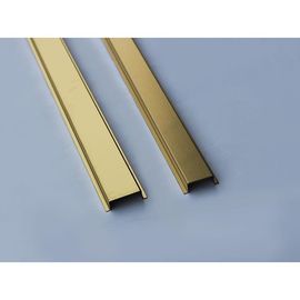 الشعر النهاية الذهبية الفولاذ المقاوم للصدأ U Channel U Shape Profile Trim 201 304 للجدار السقف إطار الأثاث الزخرفة المزود