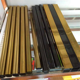 أنابيب من الفولاذ المقاوم للصدأ الذهبي المصقول 201 304 316 للدرابزين والزخرفة السقفية المزود