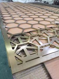 لوحات الحائط من الفولاذ المقاوم للصدأ من البرونز المرايا للفنادق / الفيلات / الردهة / المراكز التجارية المزود