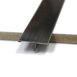 ملفات تعريف بلاط الفولاذ المقاوم للصدأ 304 316 لتزيين الأرضيات أو الجدران 304 U-shaped Metal Tile Trim المزود