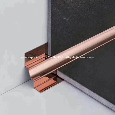 304 316 مصنع الفولاذ المقاوم للصدأ بلاط تقليم بلاط السيراميك تقليم 304 درجة نمط حديث ملف تعريف زخرفي المزود